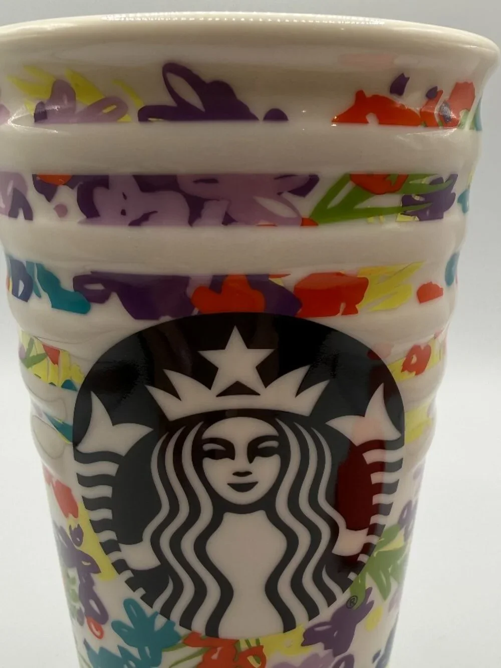 Starbucks 'Spring Floral' Ceramic Mug & Lid